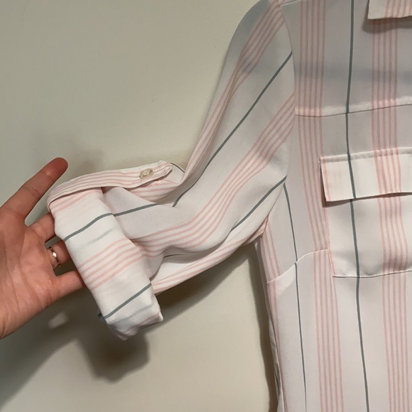 New York & Company Striped Collared Button Down - Picture 14 of 15